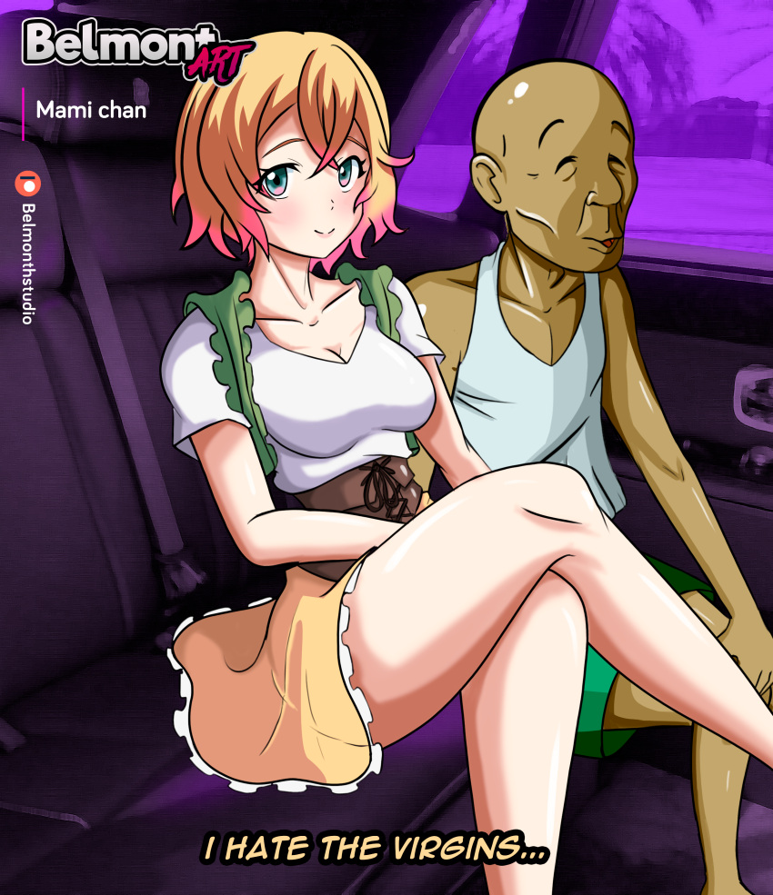 Rule 34 - Belmont Blonde Hair Date Kanojo Okarishimasu Nanami Mami Old Man  Short Hair Taxi Ugly Bastard Ugly Man | 7925533