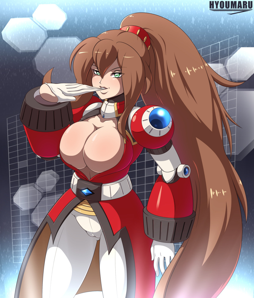 Rule 34 - Alternate Version Available Brown Hair Curvy Gloves Gloves  Removed Green Eyes Hyoumaru Imminent Sex Iris (mega Man) Iris -another- (mega  Man) Long Hair Looking At Viewer Mega Man Mega