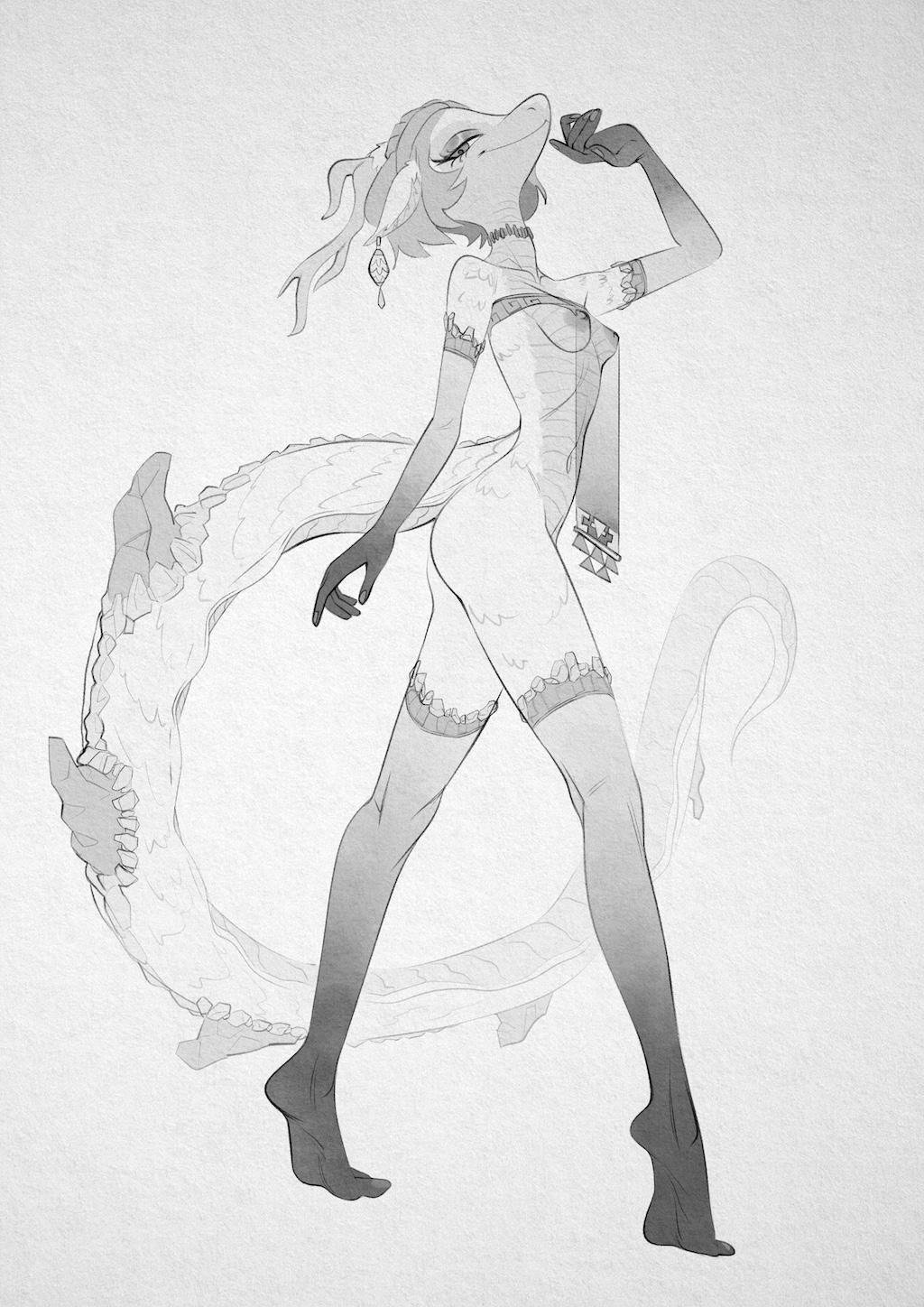 Rule 34 Anthro Black And White Breasts Dragon Light Dragon Totk