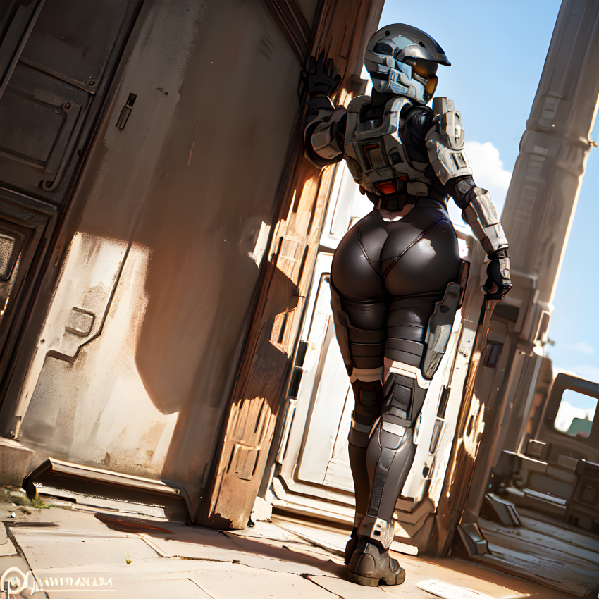 Rule 34 1girls Ai Generated Armor Ass Dat Ass Halo Series Helmet