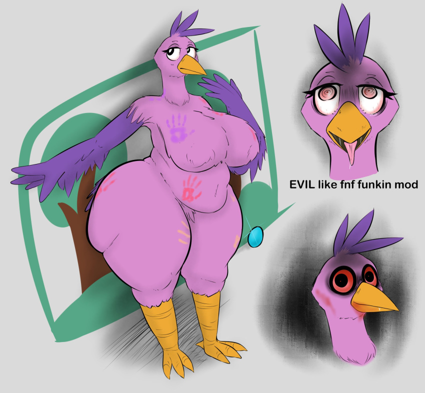 Rule 34 Anthrofied Avian Avian Humanoid Big Breasts Breasts  