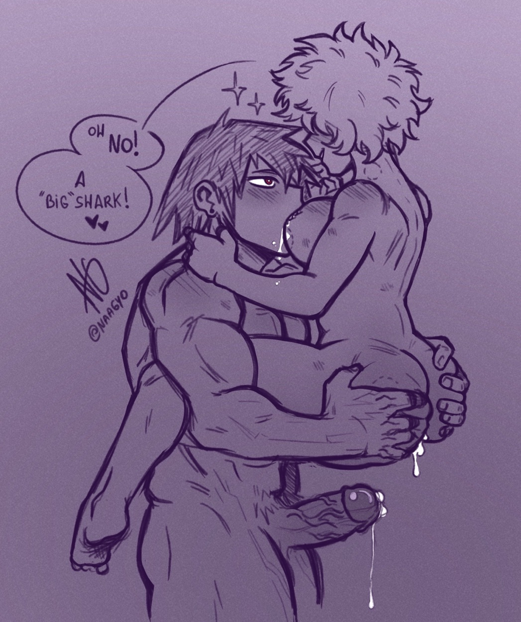 Rule Boy Girls After Sex Ashido Mina Ass Grab Ass Squeeze Biceps