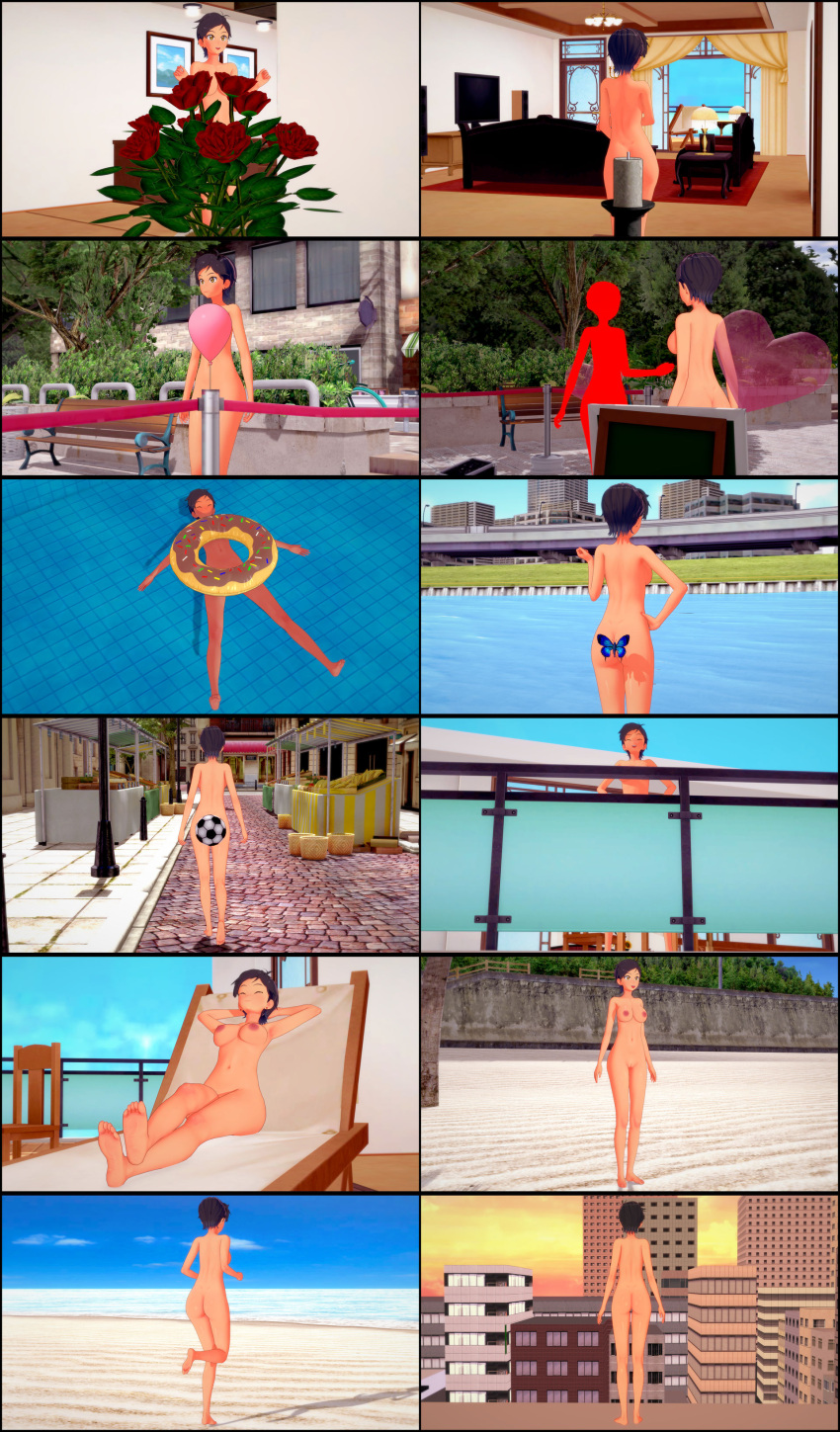 Rule 34 1girls 3d 3d Artwork Ass Balloon Barefoot Beach Black Hair