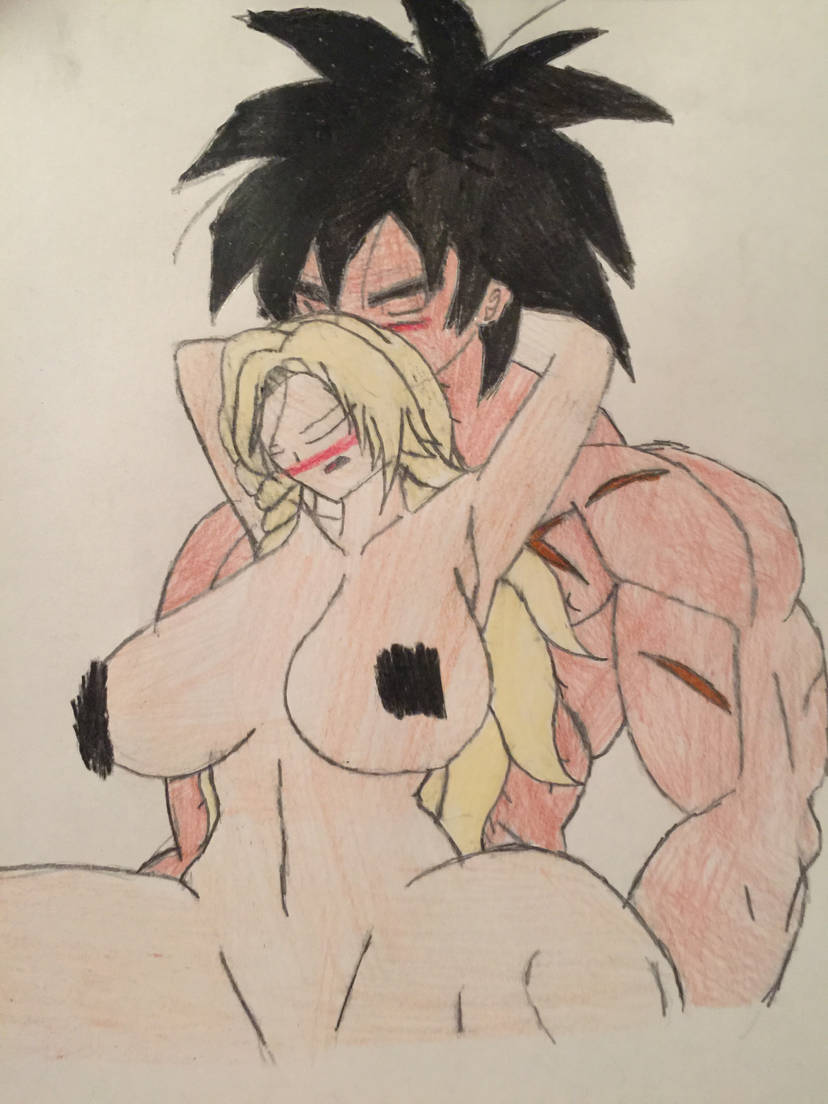 Rule 34 1boy1girl Black Hair Blonde Hair Blush Broly Dragon Ball