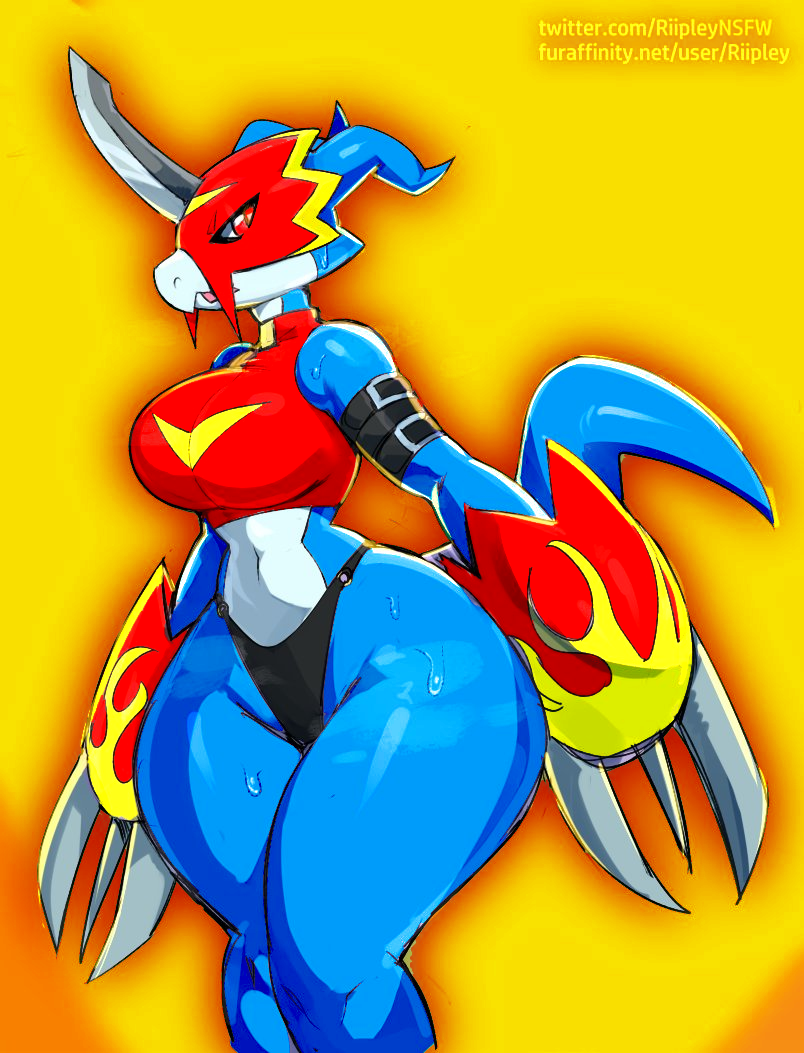 Rule Anthro Anthrofied Armor Ass Bandai Namco Big Breasts Big Butt