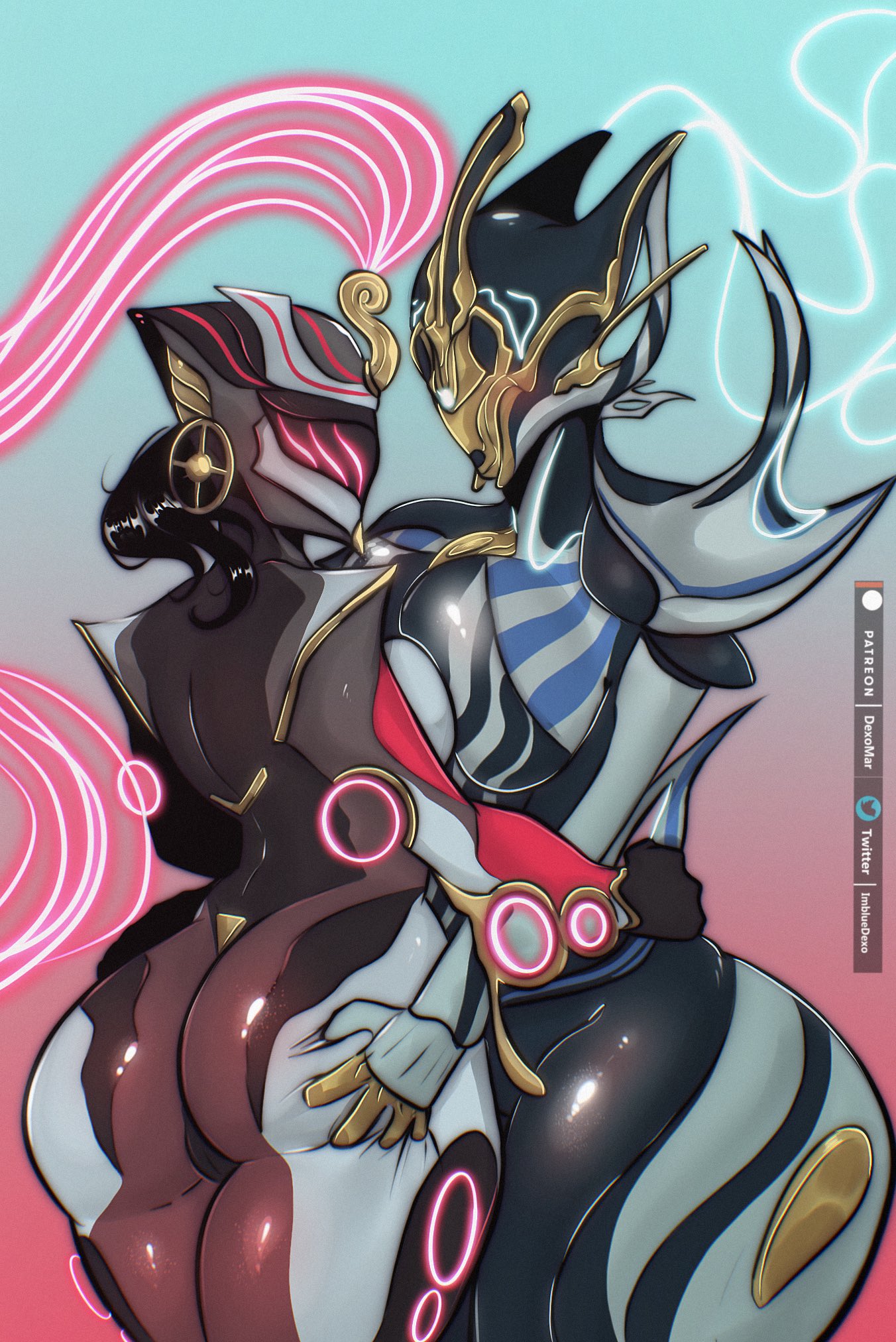 Rule D Artwork Girls Ass Ass Grab Banshee Warframe Banshee