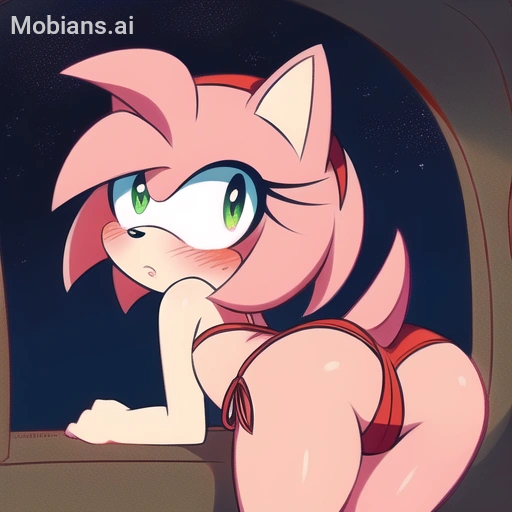 Rule 34 Ai Generated Amy Rose Anthro Ass Ass Cheeks Ass Cleavage Ass