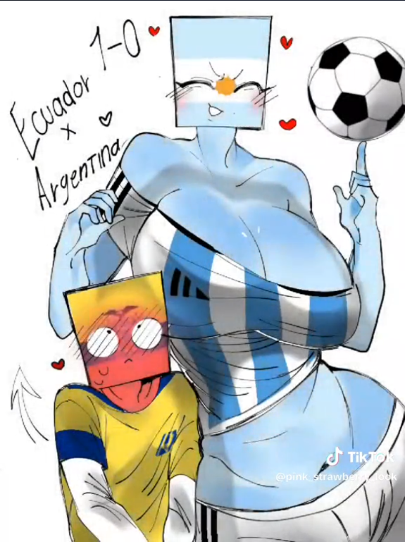 Rule 34 Argentina Countryhumans Big Ass Big Breasts Blush