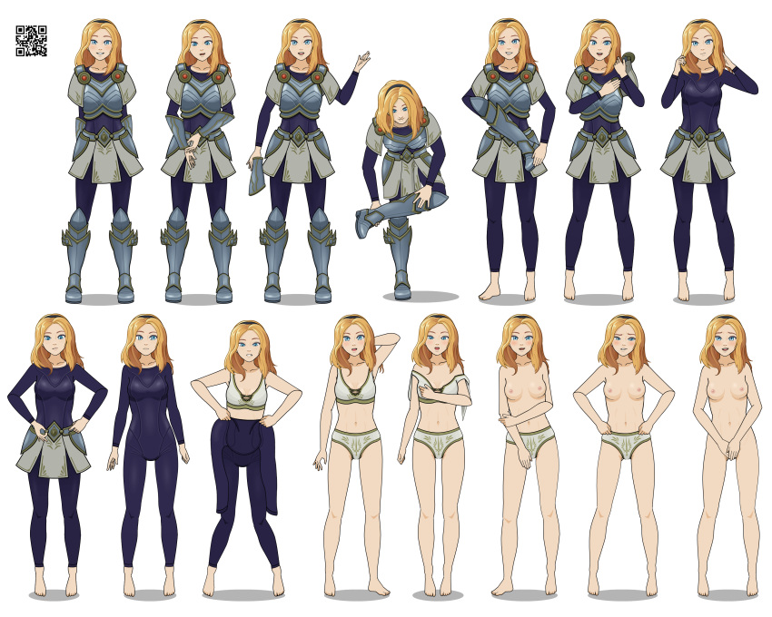 Rule 34 1girls 2d Armor Barefeet Barefoot Blonde Hair Bodysuit Boots