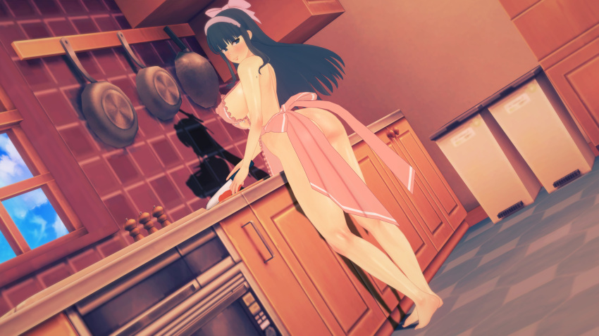 Rule 34 Apron Apron Only Cooking Good Morning Ikaruga Senran Kagura