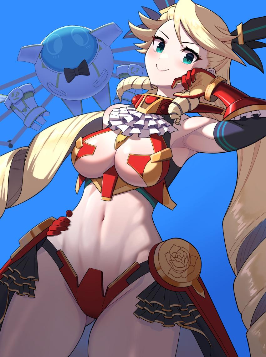 Rule 34 1girls 1robot Armpits Belly Bikini Armour Blonde Hair Blush