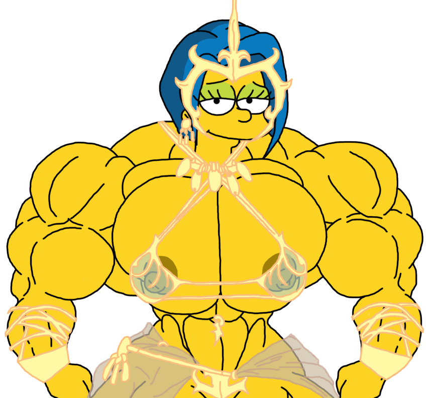 Rule Abs Biceps Big Breasts Big Muscles Blue Hair Breasts Charfrog