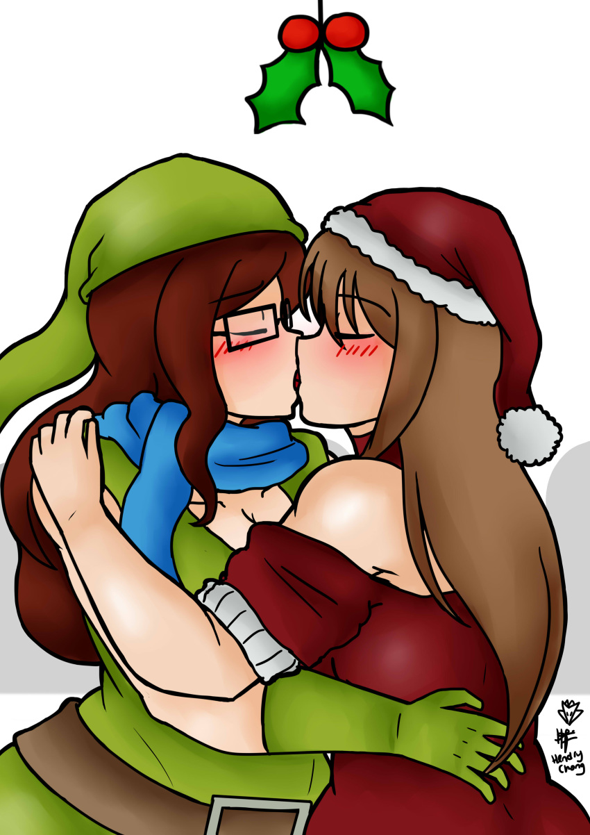 Rule 34 2girls Elf Costume Erika Living With Hipstergirl And