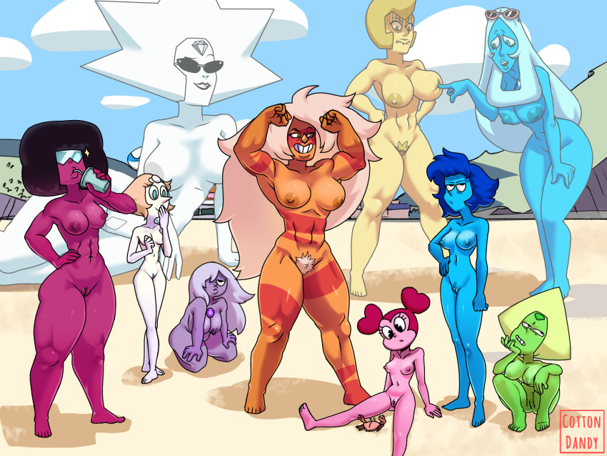 Rule 34 10girls 6 Girls Abs Amethyst Steven Universe Barefoot Beach