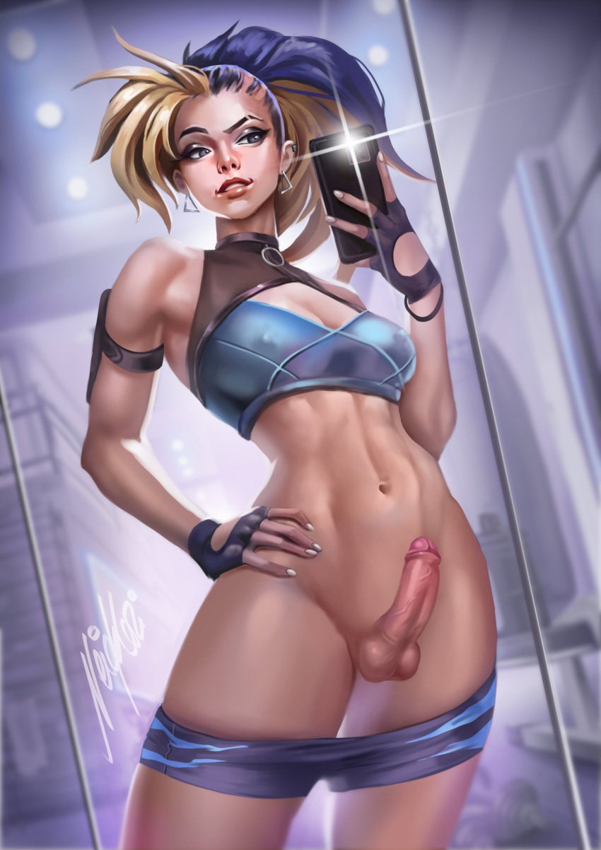 Rule Futa Akali Jhomen Tethi Balls Blonde Hair Blue Hair