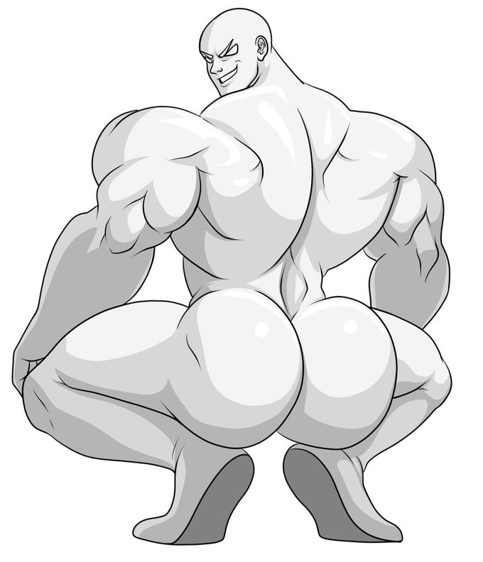 Rule Boy Male Man Ass Bald Big Ass Big Butt Broly Culo Bubble