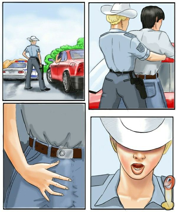 Cartoon Police Officer Ass Fucking A Tight