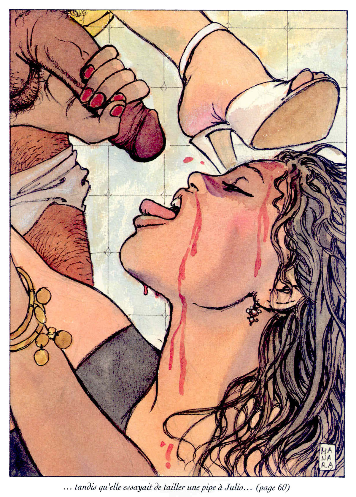 Comic erotic illustrated