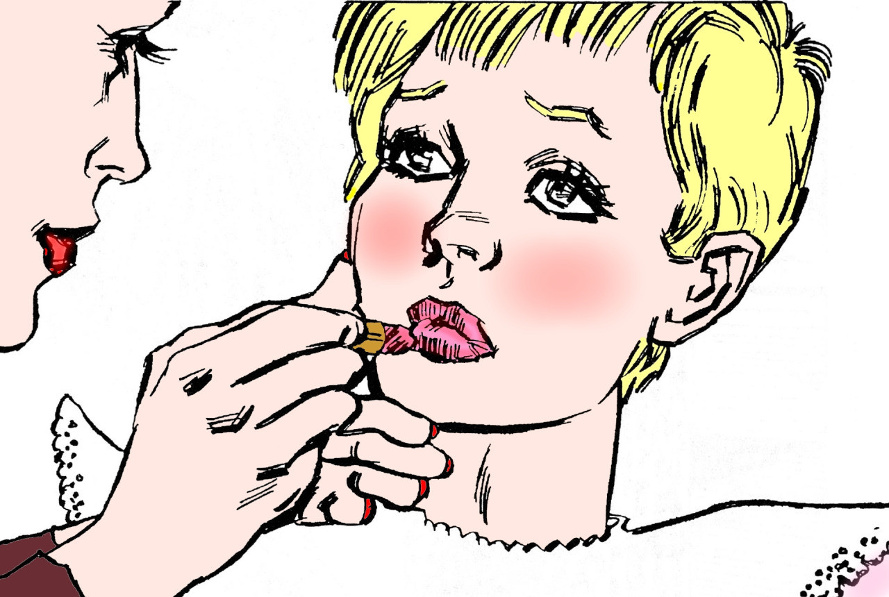 Lipstick sissy image