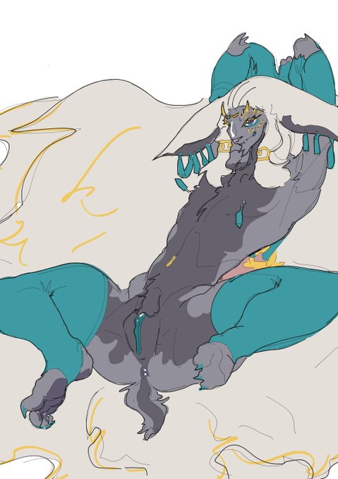 Rule 34 – andromorph anthro anus bedroom eyes blue pussy cuntboy fur genitals grey body grey fur hair intersex lying narrowed eyes nintendo nipple piercing nipples on back piercing pussy rauru (tears of the kingdom) seductive spread legs spreading tagme tail tears of the kingdom the legend of zelda white hair yamabat zonai | 7987521