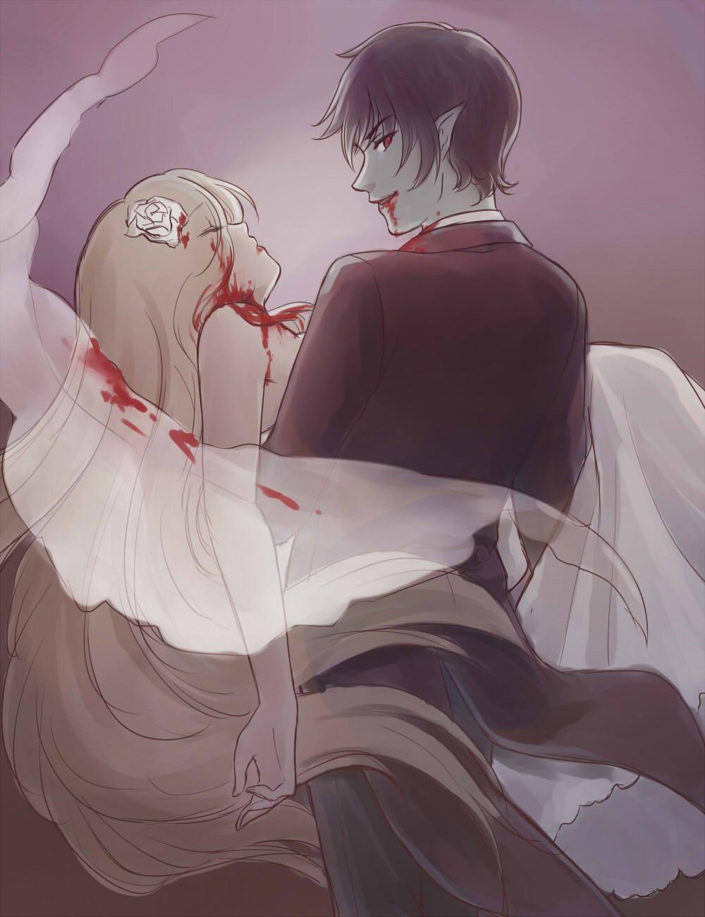 Rule 34 – 1boy 1girls adventure time anime style bleeding blood blood drip blood on mouth bridal carry carrying partner cartoon network corpse dark lighting duo dying eyebrows visible through hair eyes visible through hair fangcovenly feral on human fionna the human girl flower on head fully clothed killing lipstick long hair looking back at viewer marshall lee murder portrait short hair vampire vampire bite wedding wedding attire wedding dress wedding veil | 7849106