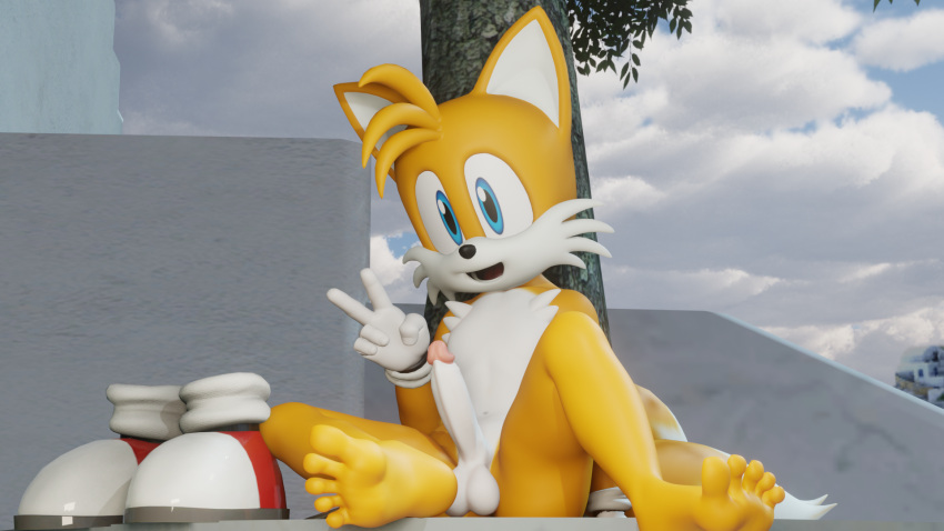 Rule 34 – 16:9 3d (artwork) anthro balls blender (software) canid canine clothing digital media (artwork) erection feet foot fetish foot focus fox fur genitals gesture hi res looking at viewer male mammal penis sega smile solo sonic the hedgehog (series) tail tails twintails3d v sign widescreen | 7871838