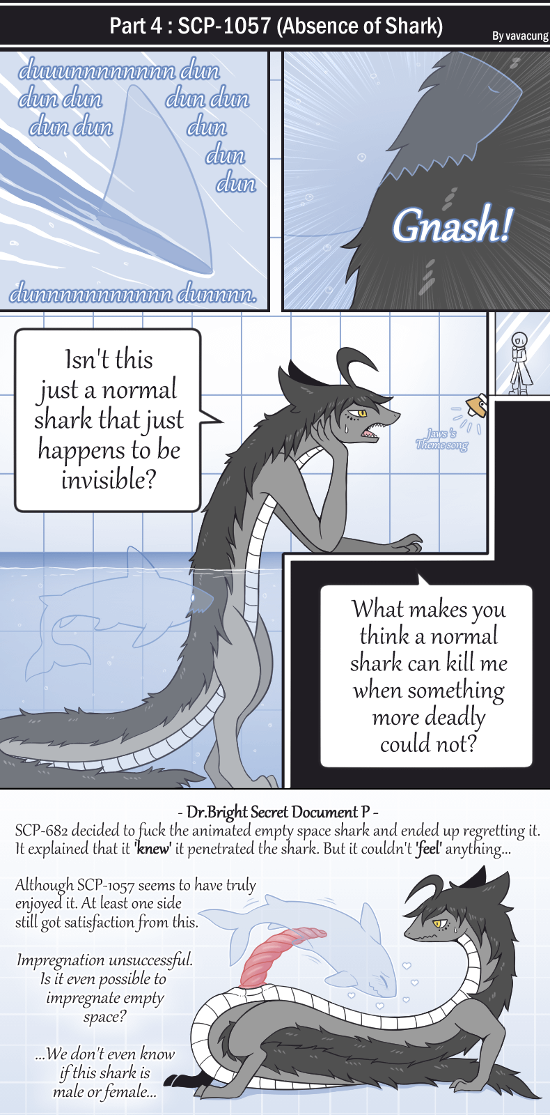 Rule 34 – big penis bite english text fin fur interspecies interspecies sex invisible lizard penis scp scp-1057 scp-682 scp foundation shark speech bubble tail text text bubble vavacung | 8038837