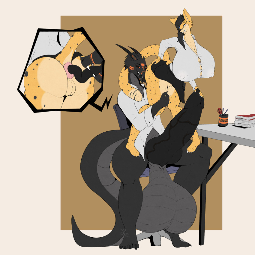 Rule 34 – 1:1 4 toes 5 fingers anal anthro anus balls big balls big breasts big penis black body black claws black hair black horn black penis black tongue blue eyes bottomwear breasts chair cheetah claws clothed clothing coat deep rimming dragon duo eyebrows feet felid feline female fingers fur furniture genitals grey balls hair hi res horn huge balls huge breasts huge cock knot lab coat male male/female mammal nipple outline non-mammal balls oral orange body orange eyes orange fur penis pink anus pussy rezian (mozerthedozer) rimming sex sitting skirt table tail tail under skirt toes tongue topwear vein veiny knot veiny penis xen silverlight | 8050896