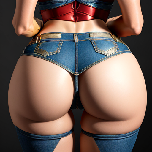 Rule 34 - ai generated bending over bent over big breasts breasts breasts  bigger than head huge breasts jean shorts large breasts red hair vyai