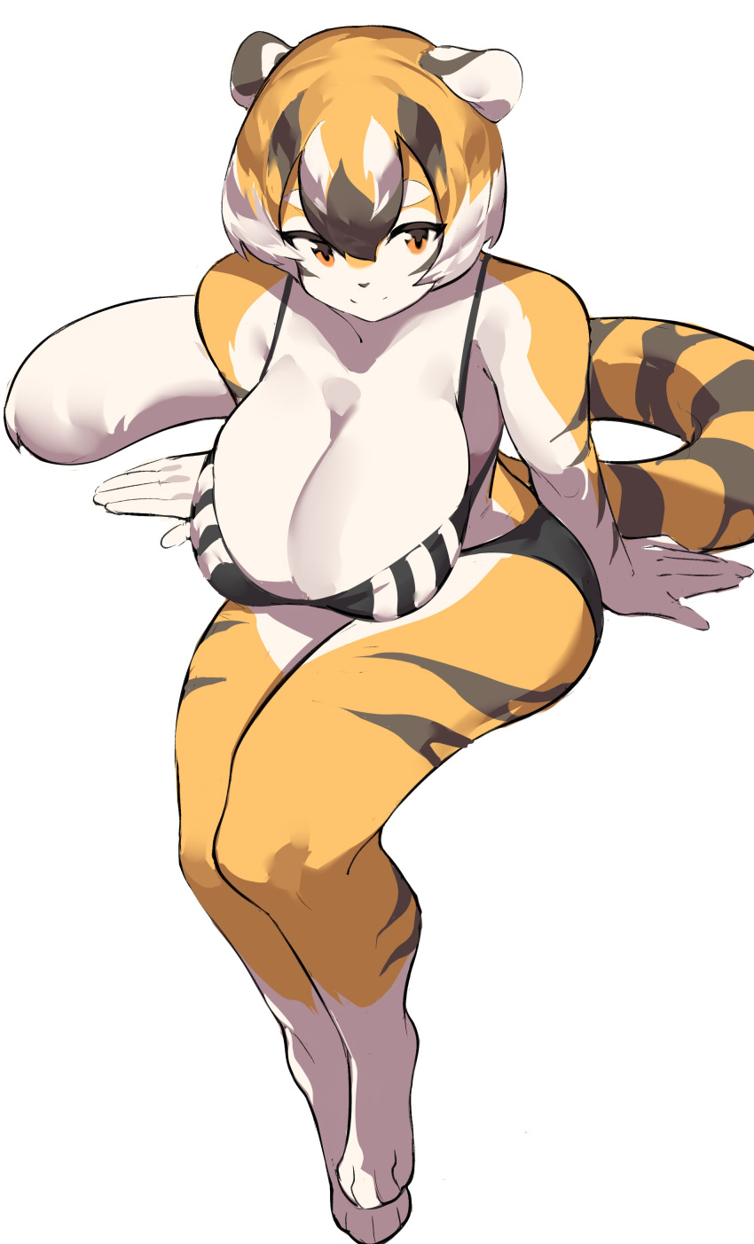 Rule 34 - 1girls Anthro Arknights Big Breasts Breasts Female Mx99926 Orange  Eyes Thick Thighs Tiger Tiger Girl Waai Fu (arknights) Wide Hips | 8263020