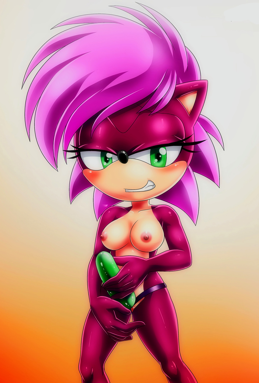 Rule 34 - Nude Female Sonia The Hedgehog Sonic (series) Sonic The Hedgehog  (series) Strap-on | 8327278