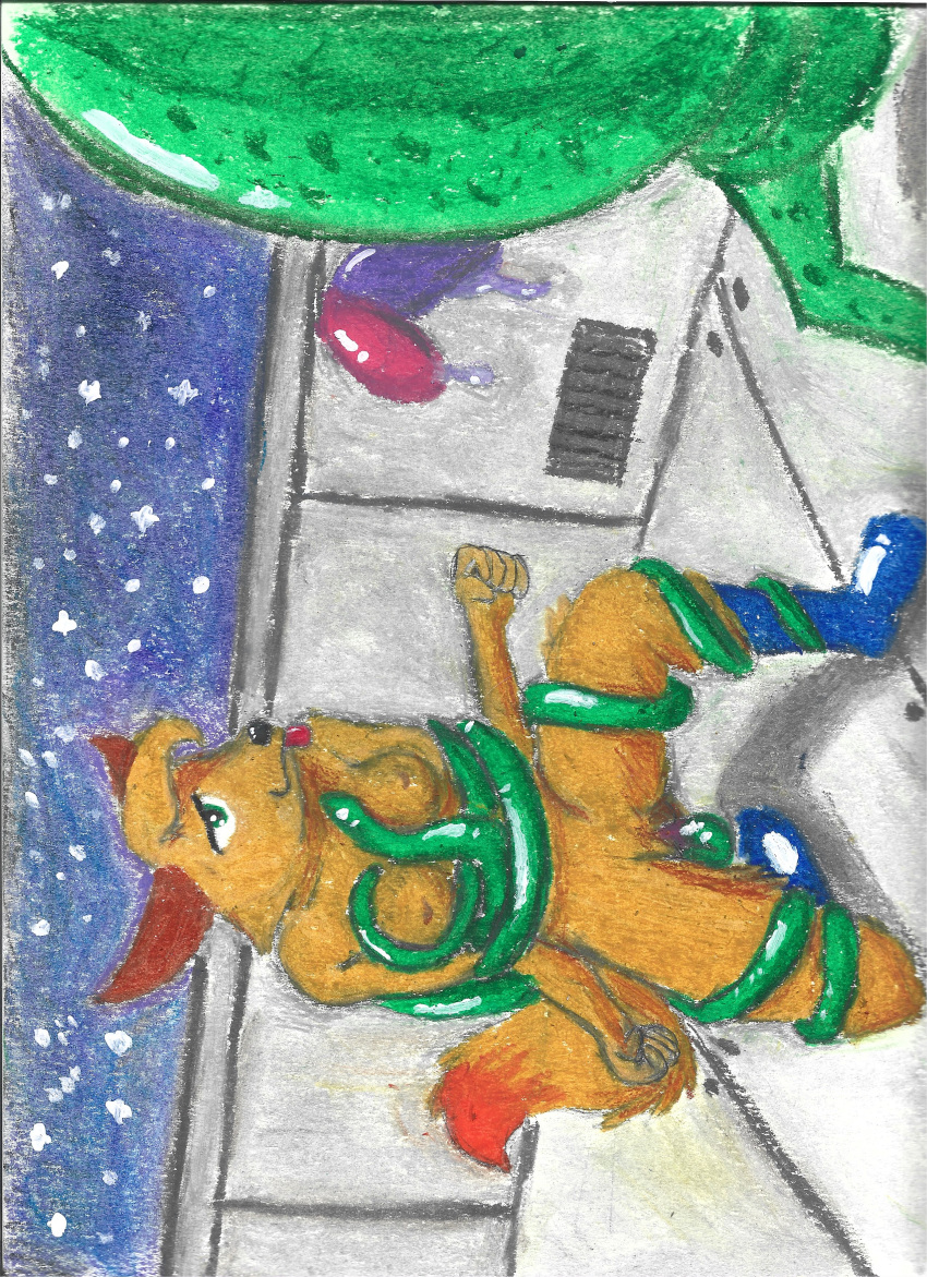 Rule 34 - Absurd Res Alien Anthro Canid Canine Deep In Brixen Space Female  Fox Hi Res Kneeling Mammal On One Knee Penetration Plant Restrained  Runningrabbit Space Tentacle Traditional Media (artwork) Vaginal