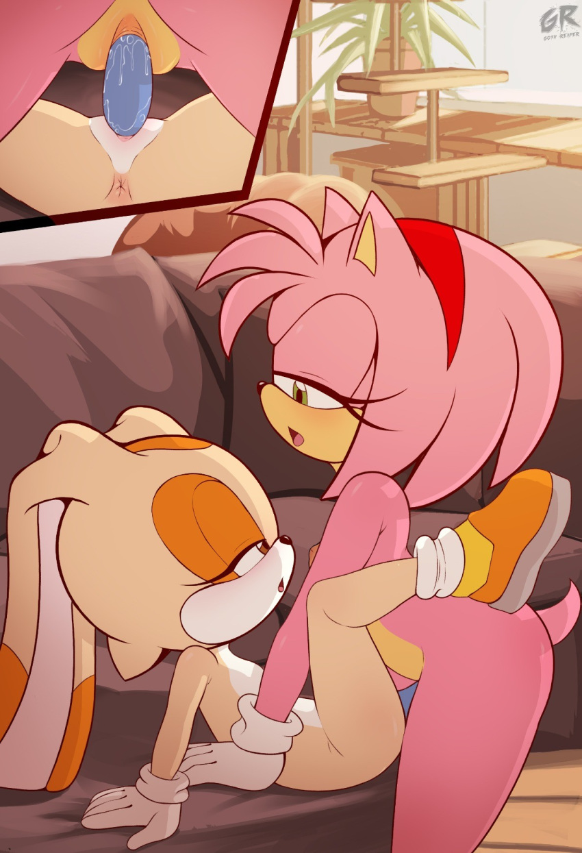 Cream The Rabbit And Amy Rose Porn - Rule 34 - 2020s 2023 2girls Age Difference Amy Rose Anus Artist Name  Completely Nude Completely Nude Female Couch Couch Sex Cream The Rabbit Cub  Dildo Eyelashes G Reaper Gloves Gloves Only