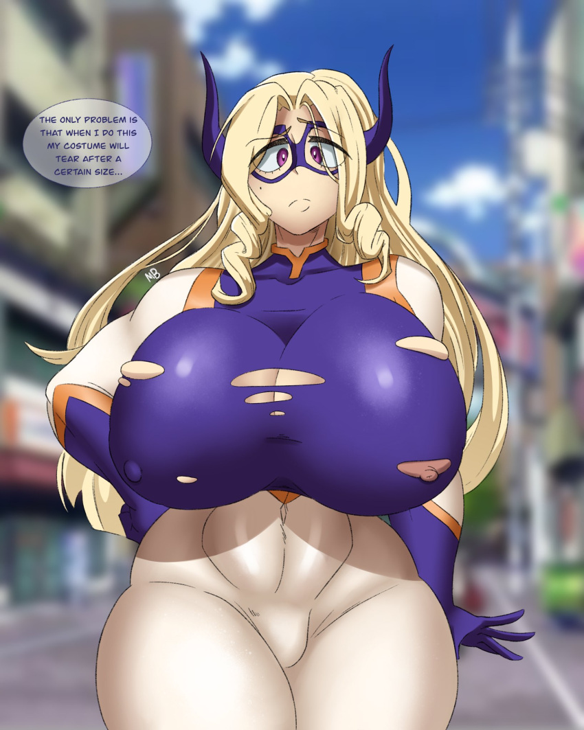 Rule 34 - 1girls Alternate Version At Source Alternate Version Available Breast  Expansion Breasts City Expansion Female Female Only Large Breasts Looking  At Viewer Mount Lady My Hero Academia Outdoors Outside Public