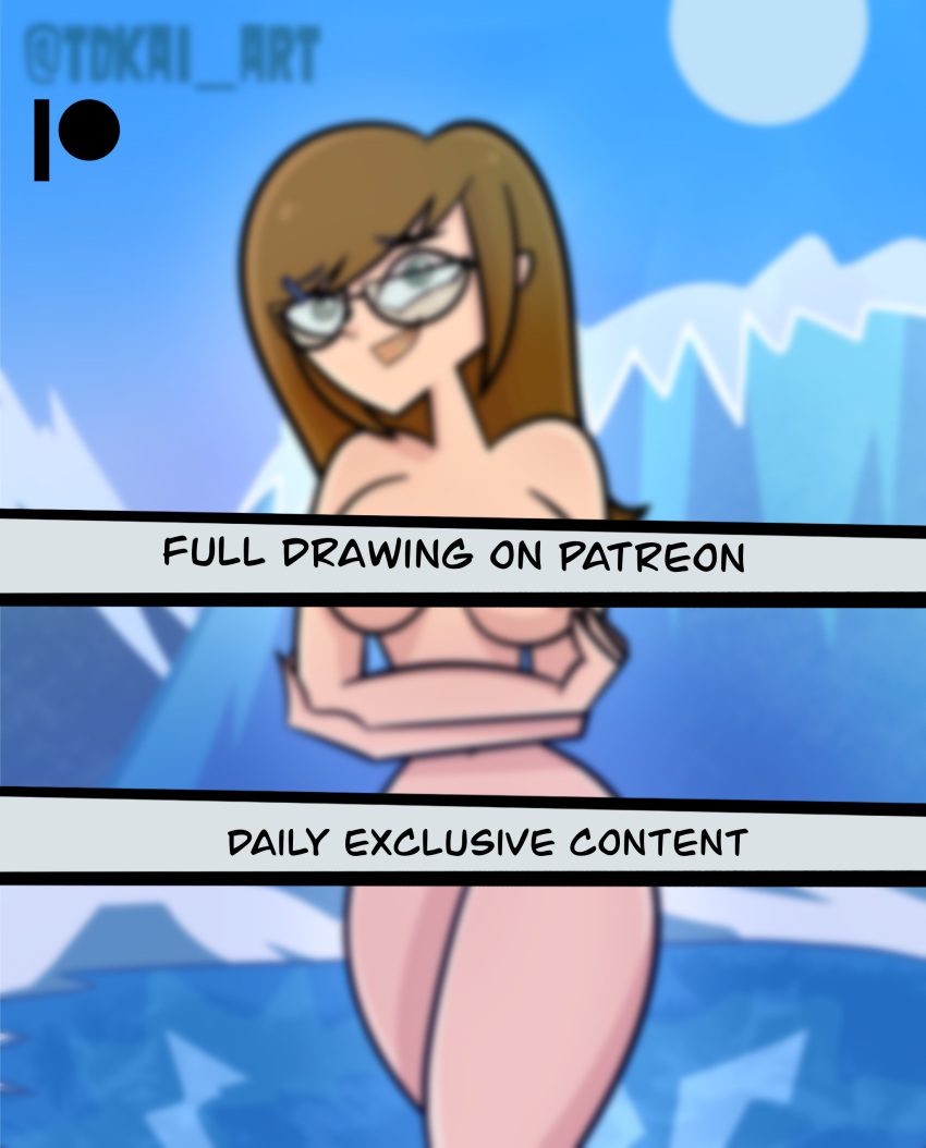 Rule 34 - Ally (disventure Camp) Big Breasts Blue Eyes Breasts Brown Hair  Censored Disventure Camp Female Female Only Glasses Green Eyes Hips Huge  Breasts Ice Large Breasts Latex Suit Looking At