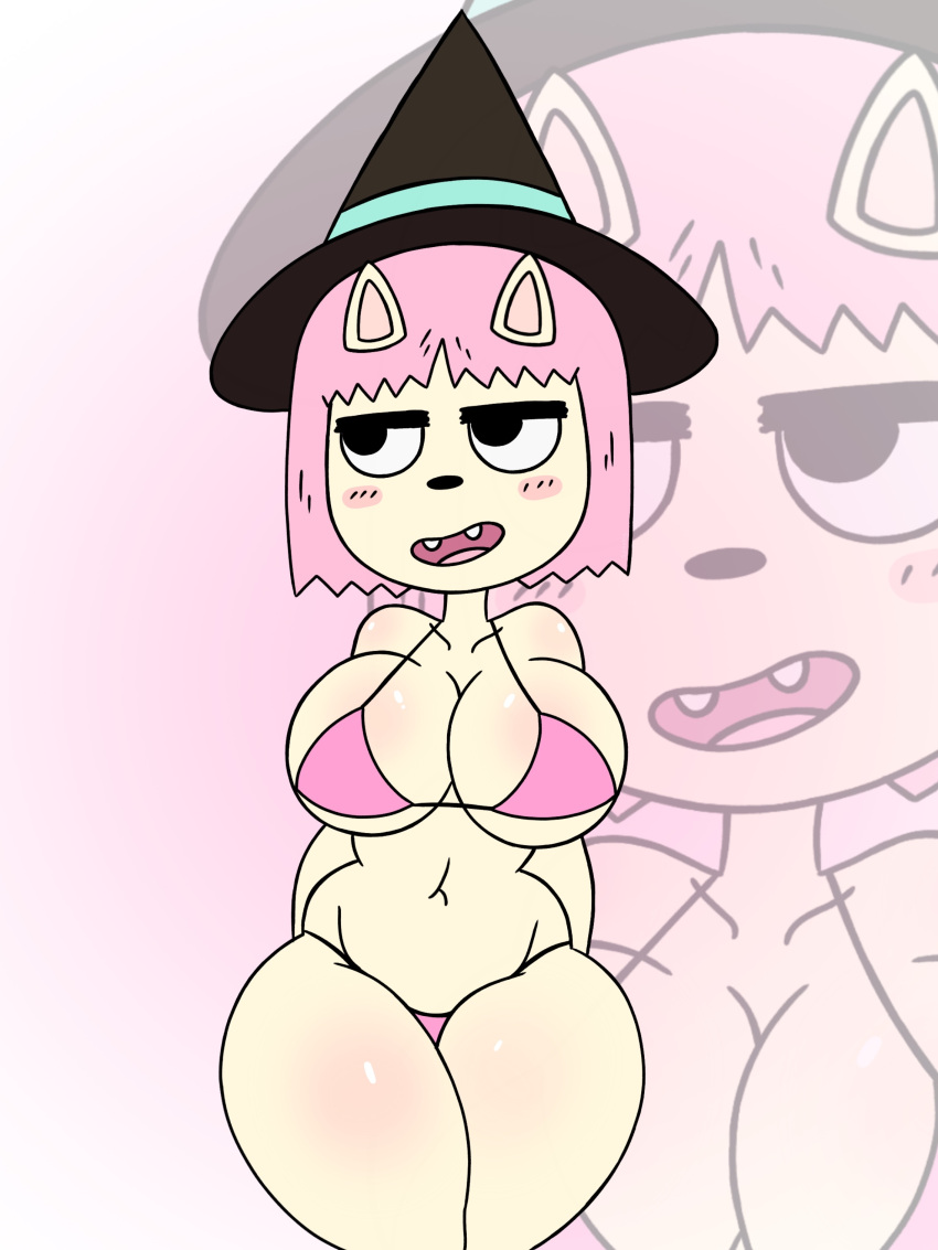 Rule 34 - 1girls 2020s 2023 Aged Up Belly Belly Button Big Breasts Big  Thighs Bikini Black Nose Blush Breasts Feet Out Of Frame Female Female Only  Ghostlydoodles Hands Behind Back Looking