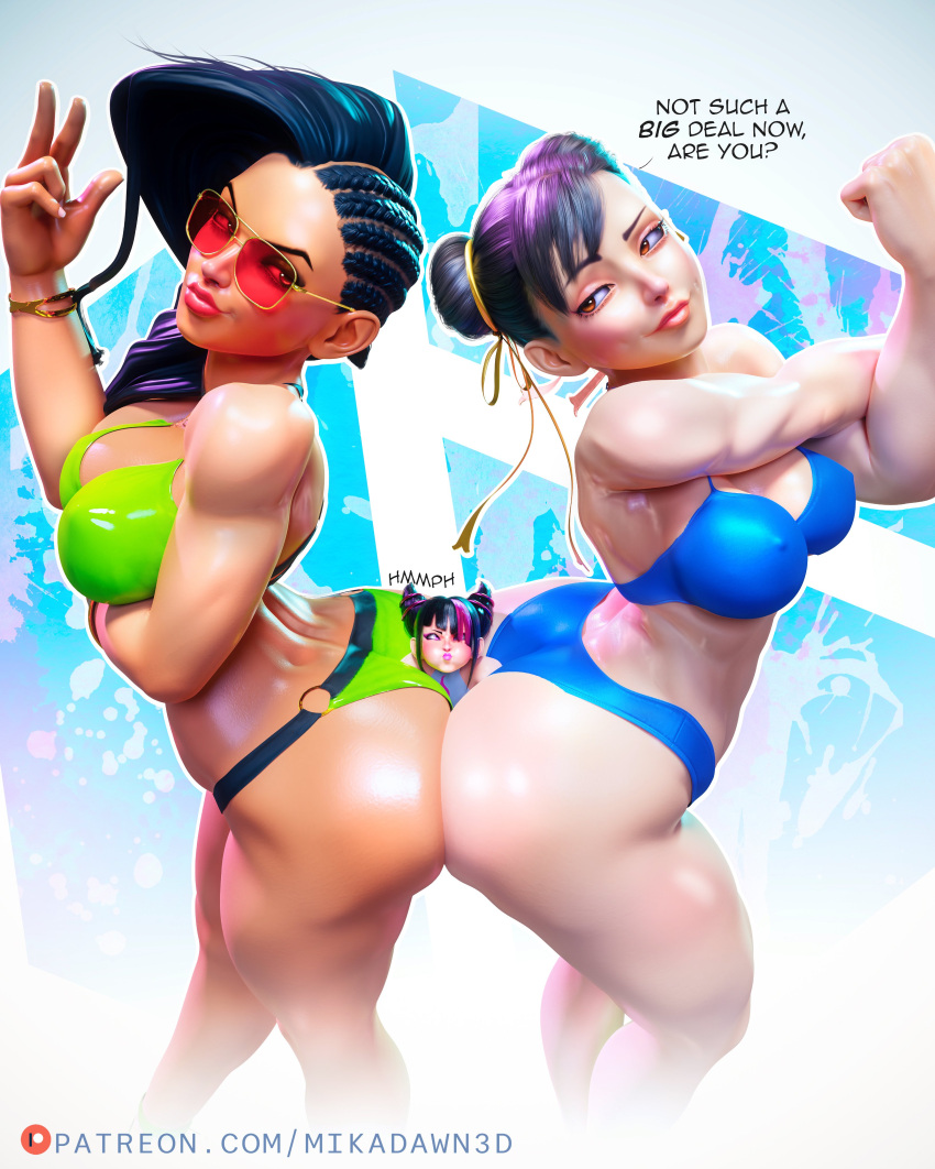 Rule 34 – 3d 3girls abs alternate version available asian ass asymmetrical hair between ass big ass bikini black hair braid braided hair breasts brown eyes brown hair capcom chun-li cleavage cornrows crushing dark-skinned female dark skin dominant female female focus femdom femsub hair drills juri han korean large breasts latina laughing laura matsuda light-skinned female light skin mikadawn panty straps realistic redbone size difference size play smile street fighter street fighter 6 street fighter v submissive female swimsuit tan-skinned female tan skin tank top tanline thong thong straps toned female trapped trapped between ass trapped in butt | 8358899