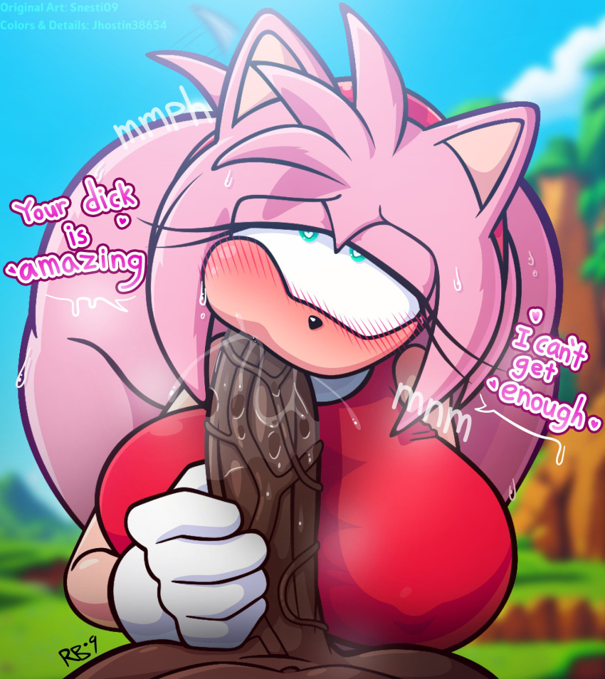 Rule 34 - Amy Rose Big Ass Big Breasts Big Nipples Big Penis Blowjob  Clothed Colored Sketch Female Huge Ass Jhostin38654 Nipples Visible Through  Clothing Oral Oral Sex Penis Sonic (series) Sucking