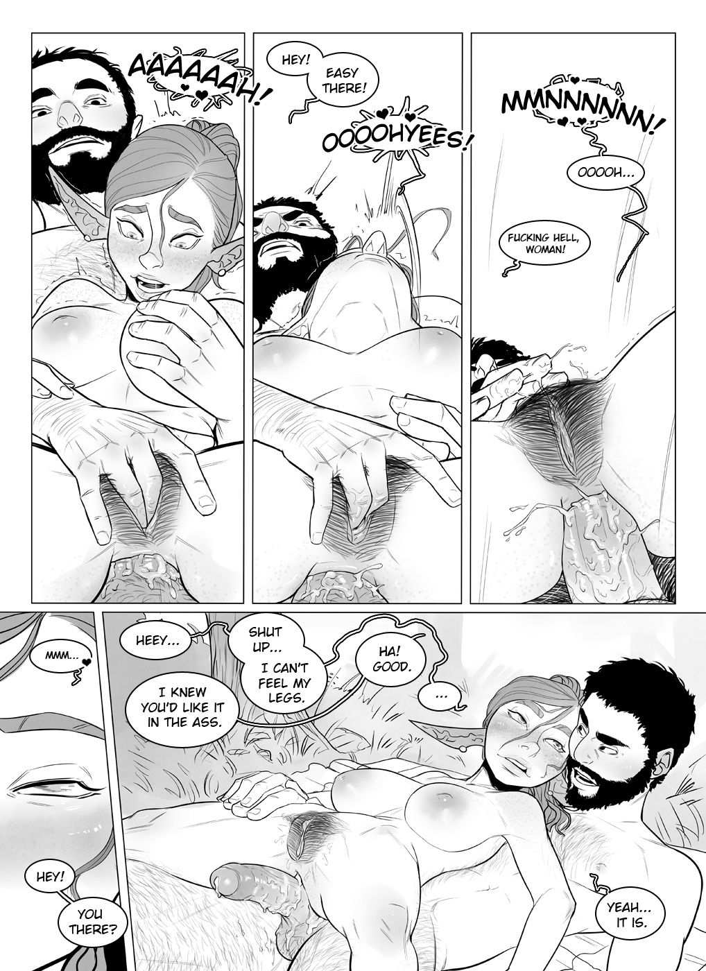 Finger Anal Sex Black And White - Rule 34 - After Sex Alfie (comic) Anal Anal Sex Ass Black And White Blush  Breasts Close-up Comic Cum In Ass Dialogue Fingering Freckles Halfling  Halfling Female Heart Incase Lidded Eyes Low-angle