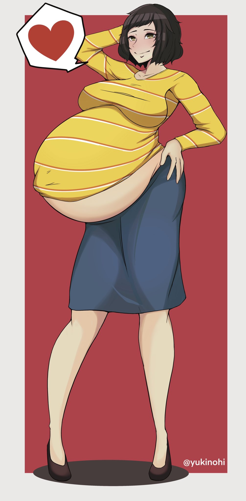Rule 34 – 1girls atlus brown hair female female only huge belly large breasts mature female outie navel persona persona 5 pregnant ready to pop sadayo kawakami sega solo swollen belly teacher yukinohi | 8270647