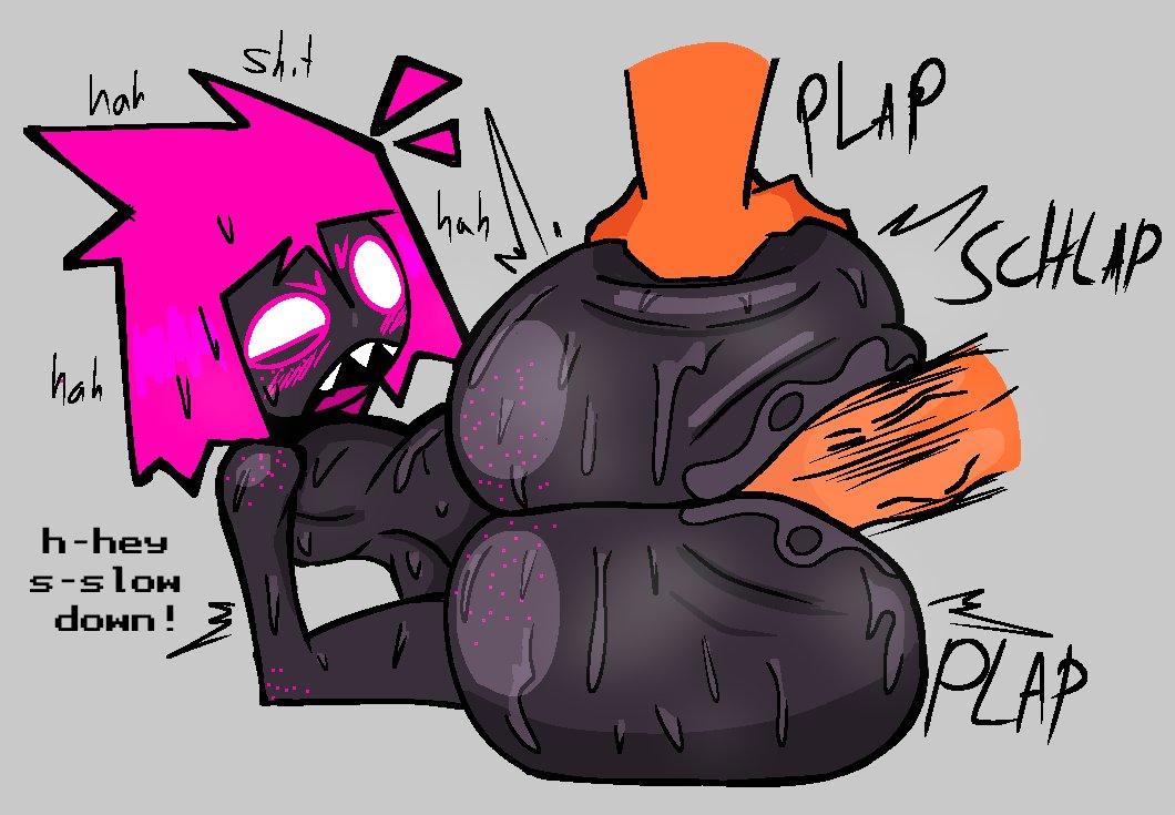 Rule 34 – ass big ass big butt black body dialogue fat ass fat butt freckles freckles on ass male maledom nanodude78 oc orange body original character penis pink hair plap rough sex sharp teeth squished ass tagme voipina (nanodude78) | 8287481