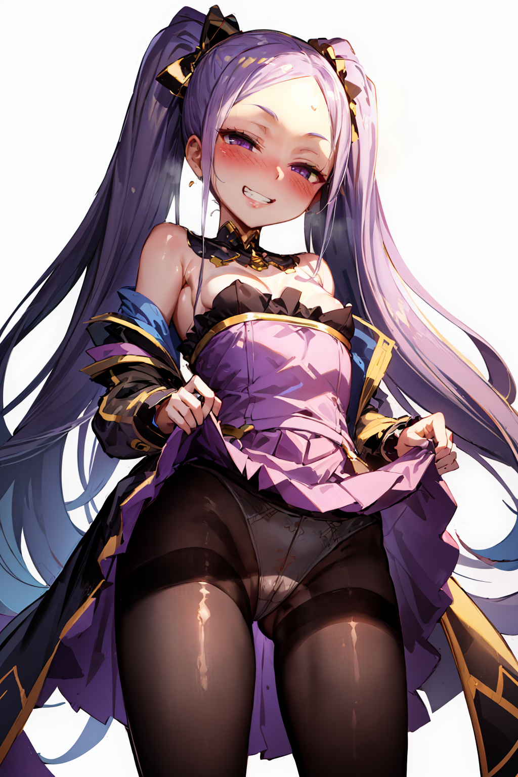 Rule 34 – ai generated blush fate/grand order fate (series) flat chest long hair panties violet eyes violet hair white panties wu zetian (fate/grand order) | 8590317