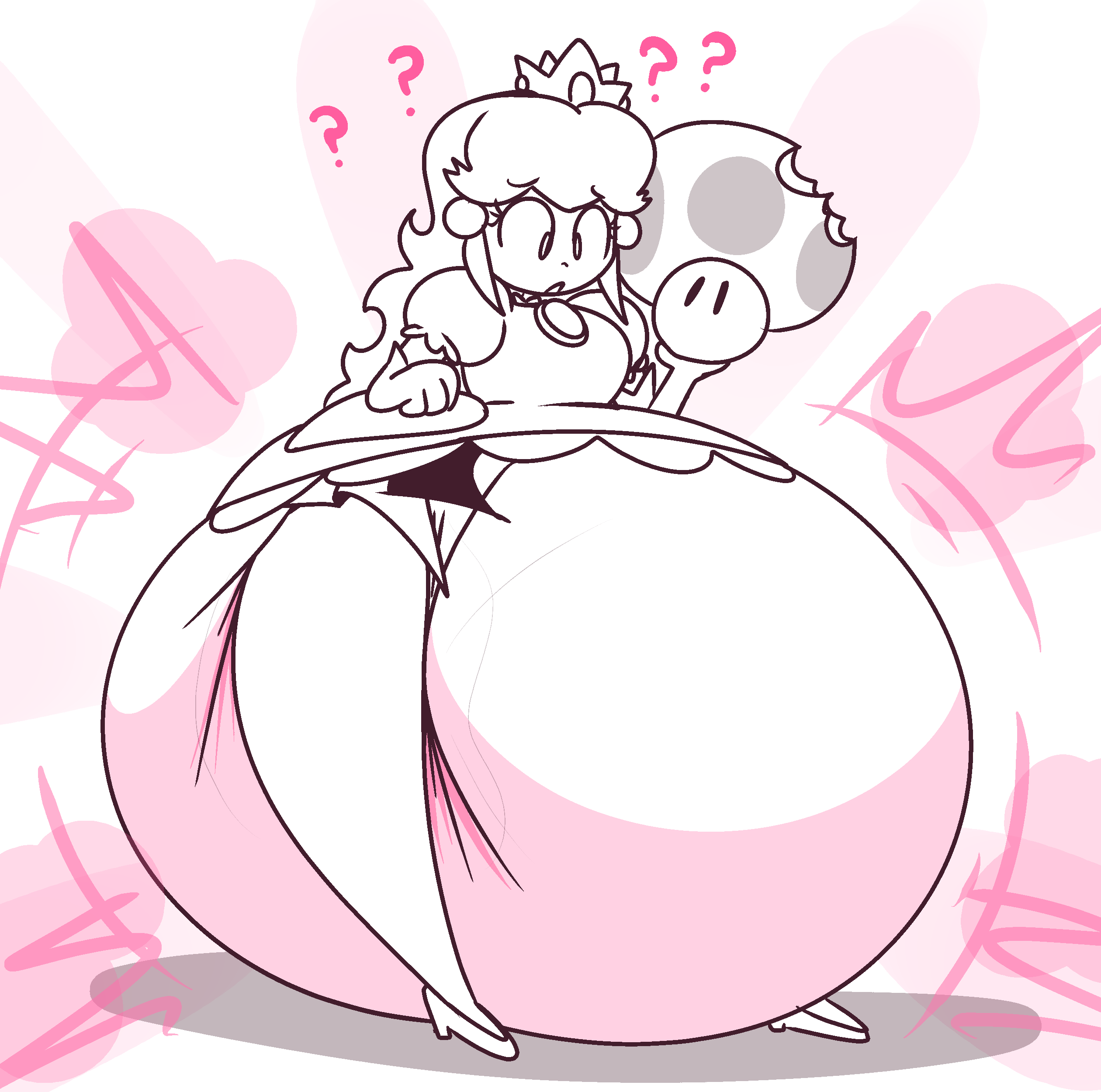 Rule 34 - Adorable Confusion Crown Diaper Female Gown Human Mario (series)  Mushroom Nintendo Power Up Princess Peach Shslsadcat Super Mario Bros. |  8123940