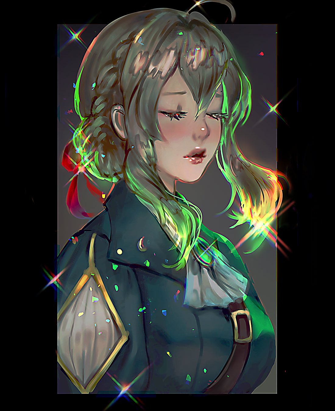 Rule 34 - Blonde Hair Elegant Dress Portrait Ribbon Serafleur Violet  Evergarden Violet Evergarden (character) | 8666624