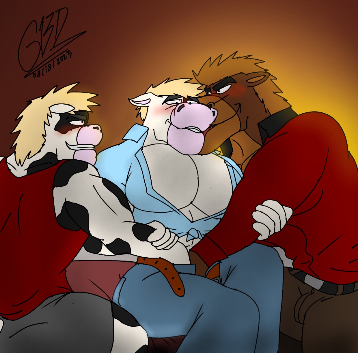 Rule 34 - Big Pecs Blonde Hair Bovine Brother And Brother Cleavage Cuntboy  Family Fingering Gay Incest Giovannidrawing Horse Jeans Muscles Open Shirt  Open Topwear Uncle Unzipped Pants | 8479608