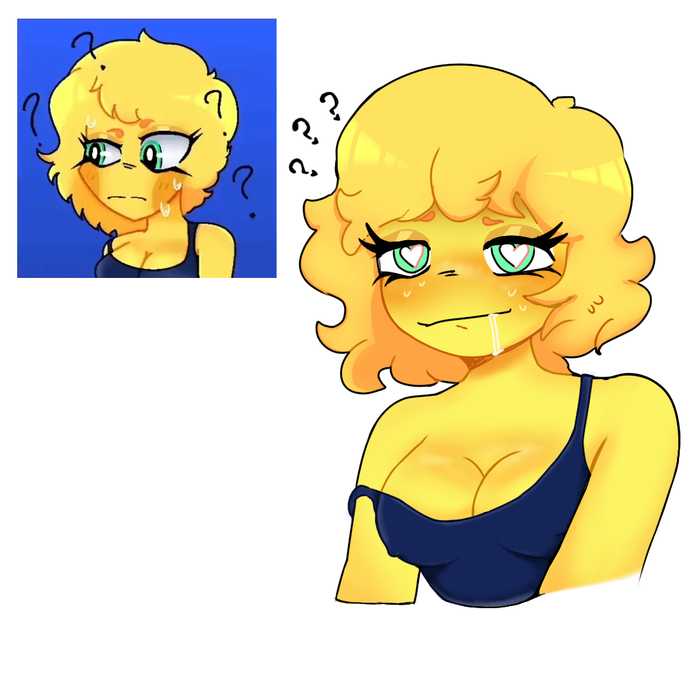 Rule 34 – artist request big breasts drooling drooling cum green eyes idiot nsfw requested splatoon youtuber vaqeii yellow hair yellow skin youtuber | 8472723