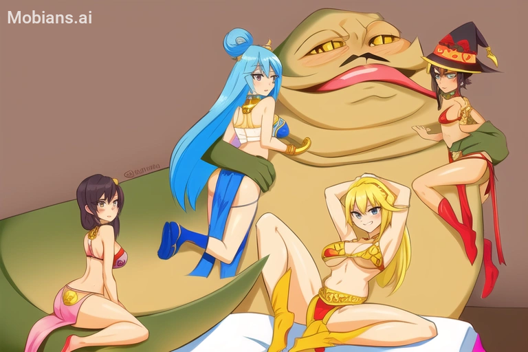Rule 34 – 1boy 4girls ai generated amber eyes aqua (konosuba) aqua eyes aqua hair bare arms bare back bare legs bare shoulders bare thighs belly button big breasts bikini top blonde hair blonde ponytail blue bikini top blue boots blue eyes blue loincloth blush boots bracelet breasts brown hair cleavage collar crossover darkness (konosuba) demon demon girl eastern and western character forced goddess gold bracelet golden bracelet grabbing grabbing hips grabbing midriff green skin gritted teeth hair ornament hair ribbon hair ties hat horny female human hutt jabba’s palace jabba the hutt kono subarashii sekai ni shukufuku wo! loincloth long blonde hair long brown hair megumin metal bikini metal collar midriff mouth closed navel open mouth paladin pillows pink bikini top pink boots pink loincloth ponytail red bikini top red boots red hair tie red loincloth riding riding tail short brown hair short hair slave slave bikini slave collar slave leia slave leia (cosplay) slave outfit slavegirl slaves slug small breasts star wars sweat tan skin thick thighs tongue tongue kiss tongue lick tongue licking tongue out uncomfortable witch hat worried expression yellow bikini top yellow boots yellow loincloth yunyun (konosuba) | 8592731