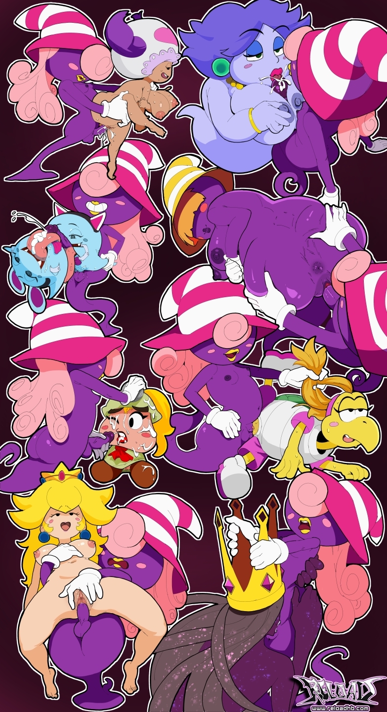 Rule 34 - Blonde Hair Breasts Colored Skin Crown Dark-skinned Female Dark  Skin Fellatio Futa With Female Futanari Gloves Goombella Hat Highres  Interspecies Koopie Koo Lahla Madame Flurrie Marilyn (mario) Mario (series)