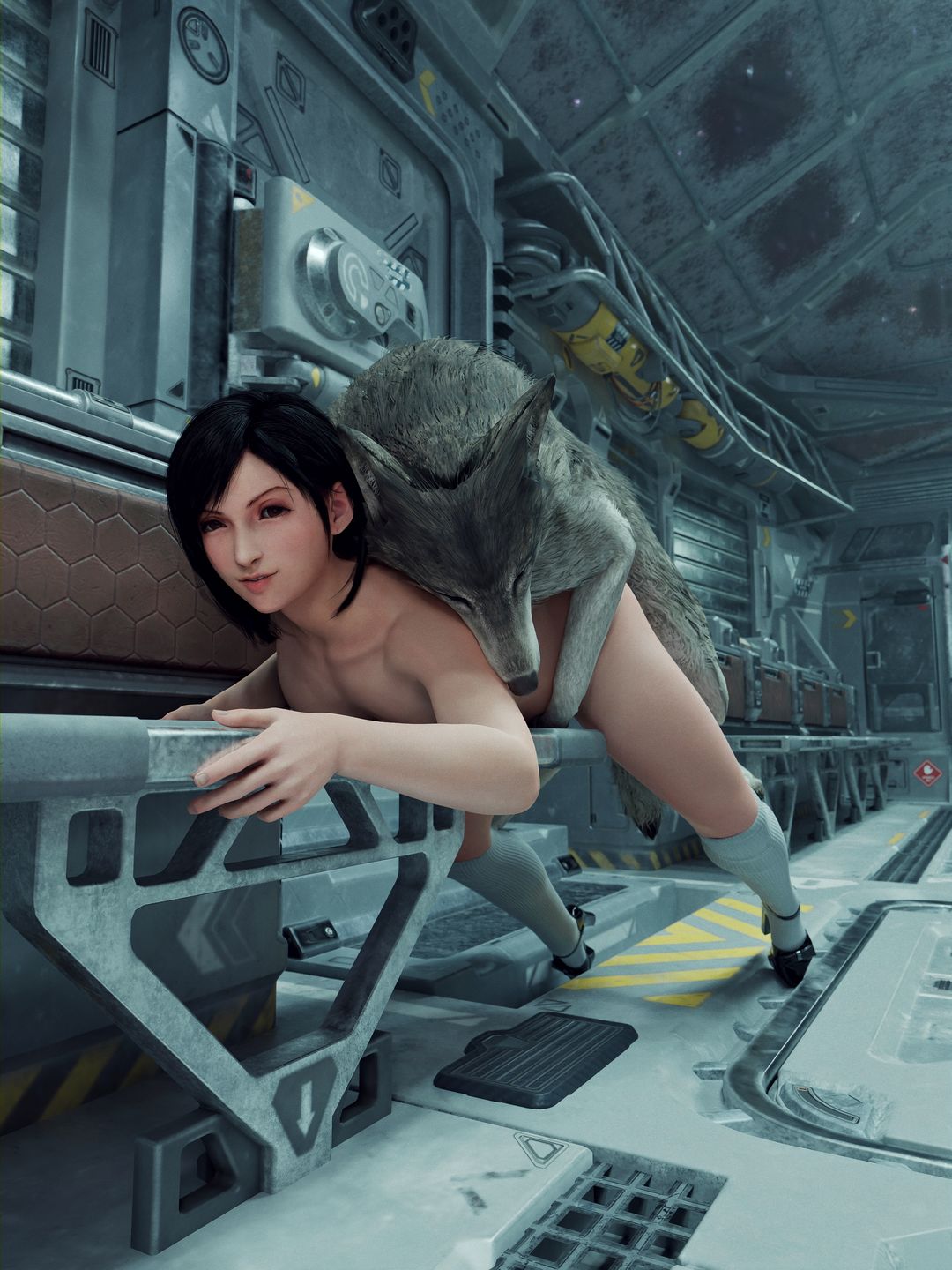 Rule 34 - 1animal 1girls 3d 3d (artwork) Ambiguous Penetration Bestiality  Black Hair Blush Clitus Collarbone Female Feral Feral On Female Final  Fantasy Final Fantasy Vii Final Fantasy Vii Remake Heels High