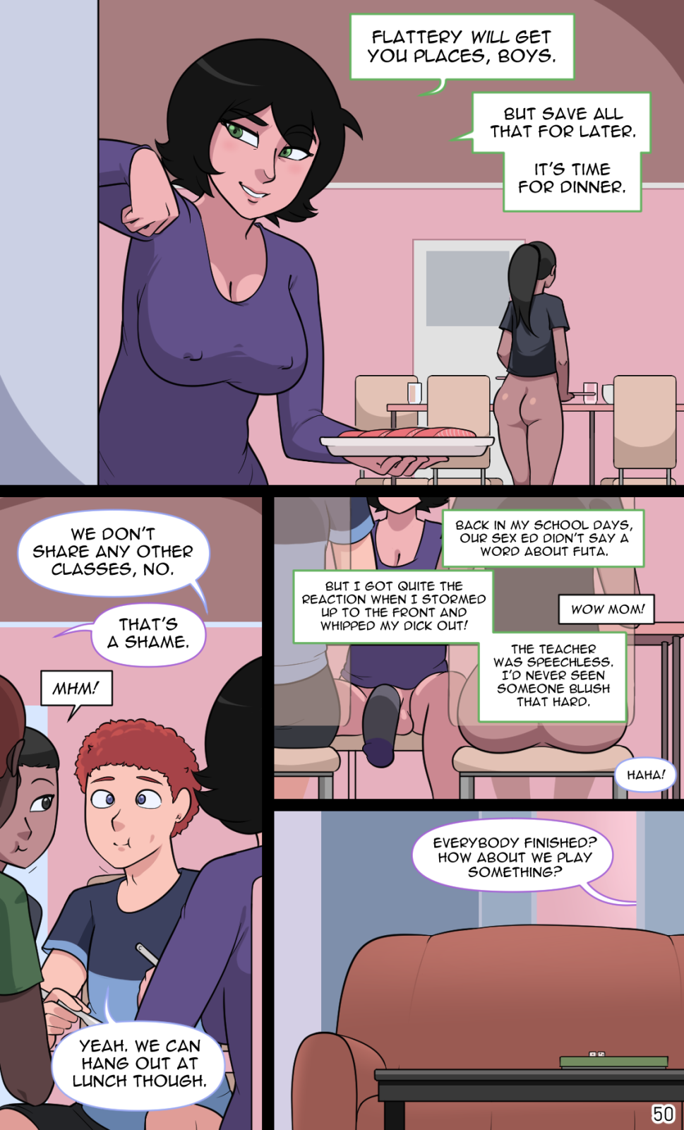 Rule 34 – anders (nobody in particular) black male cock sock dark-skinned futanari dialogue dickgirl dinner dinner table english text flaccid flaccid penis futa on male futanari gynomorph intersex light-skinned futanari nobody in particular speech bubble submissive male text veronica (nobody in particular) vivian (nobody in particular) | 8558422